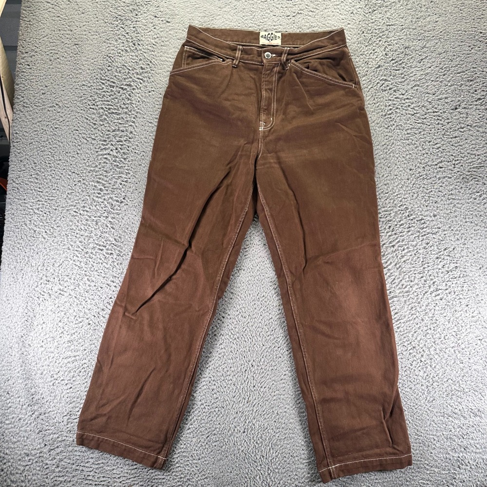 Vintage Superdry Baggies Jeans Mens‎ 32x31 Brown Cotton Denim Straight Carpenter